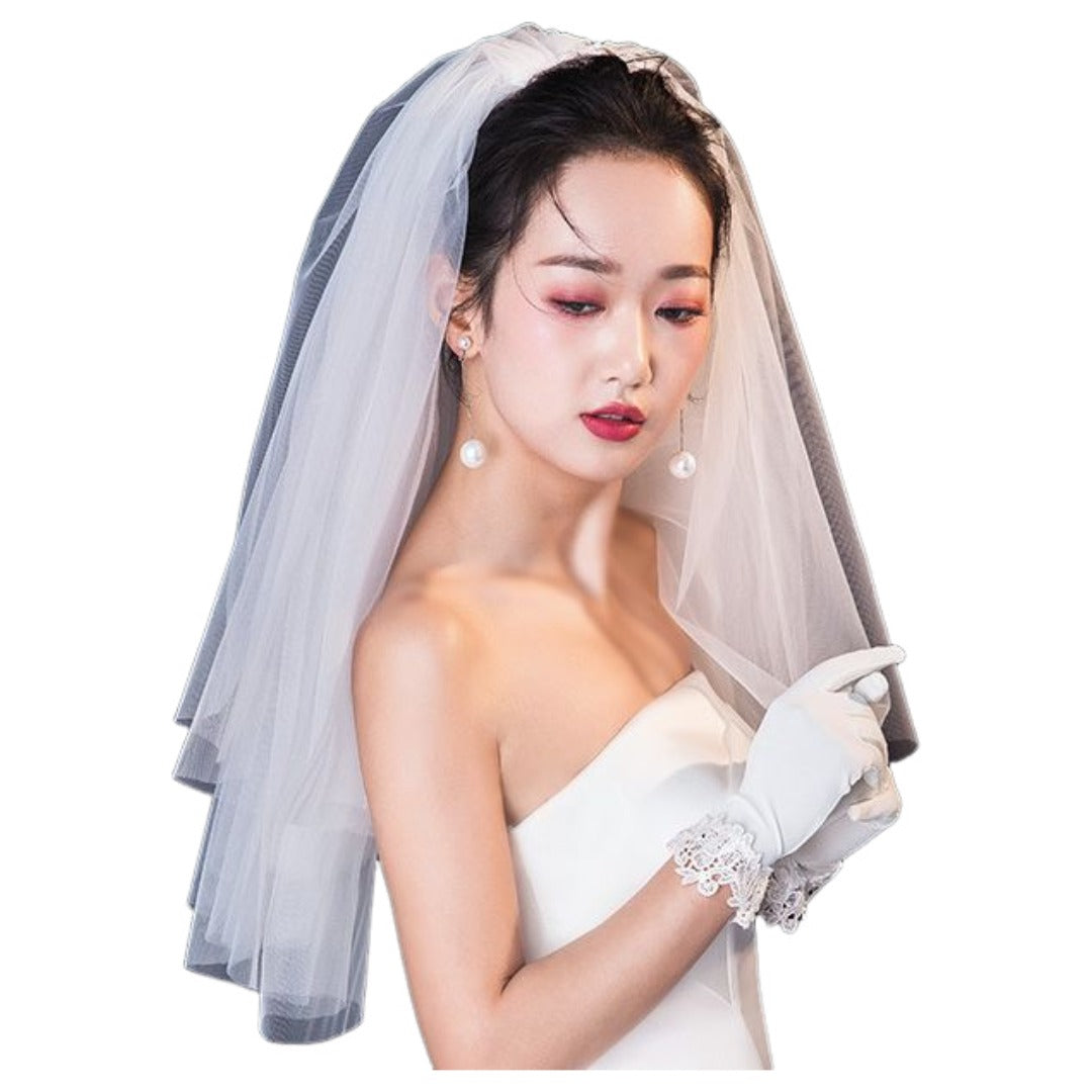 ウエディングベール レディース 女性 服飾小物 頭飾り ヴェール レース 結婚式 ブライダル 花嫁 コスプレ イベント 仮装