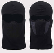 目出し帽 フェイスカバー フェイスマスク メガネ使用 男性 女性 メンズ レディース 男女兼用 メッシュ 通気性 吸汗性 自転車 配達 通勤 バイク アウトドア スポーツ ウィンタースポーツ スキー スノボー 日焼け防止 防寒 防塵 防風 ブラック 黒