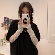 アームカバー 腕カバー レディース 女性 ファッション雑貨 日焼け防止 レース 花柄 フラワー ブラック ホワイト 上品 エレガント おしゃれ