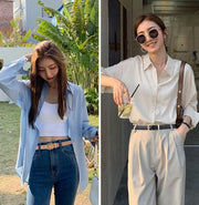 ベルト レディース 細め 細身 スリム 女性用 ゴールドバックル レザー ピンバックル 定番 ベーシック プレーンベルト マット ウエストマーク おしゃれ シンプル カジュアル デイリー お出かけ フェミニン 婦人用 ファッション小物 ブラック 黒 ブラウン 茶 ダークブラウン ベージュ
