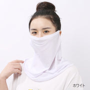 フェイスカバー フェイスマスク フェイスシールド フェイスガード ネックガード ネックカバー レディース 女性 婦人 薄手 無地 単色 シンプル かわいい おしゃれ 日焼け防止 紫外線対策 通気性 アウトドア 屋外 スポーツ