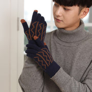 手袋 メンズ ニット スマホ対応 スマートフォン対応 タブレット カジュアル 紳士 男性用 グローブ 手ぶくろ 通勤 通学 自転車 防寒 あたたかい ギフト プレゼント おしゃれ