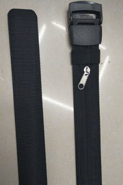 ベルト メンズ レディース 男女兼用 紳士 婦人 マネーベルト マネーポケット付き 隠しマネーポケット 隠しポケット セキュリティベルト 盗難防止 防犯 紙幣収納 ファスナー ブラック 黒 無地 シンプル トラベル 旅行 ファッション小物 便利グッズ