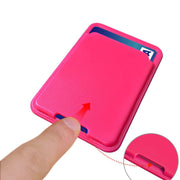 スマホ用カードポケット カードケース カードホルダー 背面ポケット 薄型 カード入れ 貼り付け カード収納 スリム 無地 テープ 粘着式 貼るだけ シンプル カラバリ豊富