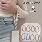 スマホストラップ ハンドストラップ ストラップホルダー付き 簡単装着 携帯ストラップ リストストラップ 手首 落下防止 スマホアクセサリー 可愛い おしゃれ スマートフォン 携帯電話