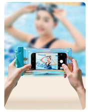 スマホ防水ケース 2個セット 防水カバー 水に浮く ストラップ付 タッチパネル操作可能 透明 クリア プール 海 お風呂場 釣り 水中撮影