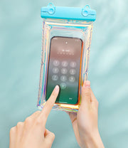 スマホ防水ケース 2個セット 防水カバー 水に浮く ストラップ付 タッチパネル操作可能 透明 クリア プール 海 お風呂場 釣り 水中撮影