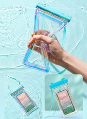 スマホ防水ケース 2個セット 防水カバー 水に浮く ストラップ付 タッチパネル操作可能 透明 クリア プール 海 お風呂場 釣り 水中撮影