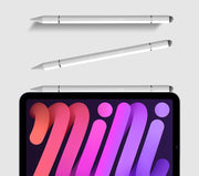 タッチペン スタイラスペン 曲線 持ち運び 2way ボールペン タブレット スマートフォン イラスト 細い線 キャップ付き 便利 シンプル 黒 白