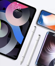 タッチペン スタイラスペン 曲線 持ち運び 2way ボールペン タブレット スマートフォン イラスト 細い線 キャップ付き 便利 シンプル 黒 白