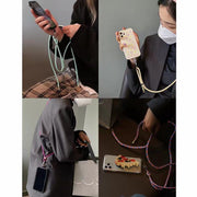 ネックストラップ スマホストラップ ネックホルダー スマホ ストラップ スマートフォン 携帯電話 スマホアクセサリー 首掛け 斜め掛け 落下防止 ロング カラバリ豊富
