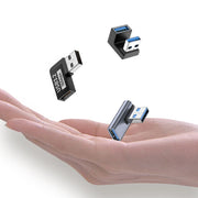 変換アダプタ L字型 USB3.2 OTG コネクタ 高速データ転送 10Gbps パソコン 周辺機器 PCアクセサリー 小型 軽量 方向変換 便利 90度 直角