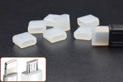 コネクタカバー 保護キャップ MicroUSB用キャップ Lightning用キャップ 汎用型 単品 1個 USBキャップ 保護カバー フタ 蓋 シリコン製 USBケーブル 充電ケーブル PC スマホ 防水 防塵