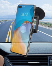 車載スマホホルダー スマホスタンド マグネット 粘着式 ダッシュボード 360度回転 長さ伸縮 角度調整可能 折りたたみ 多機能