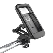 スマホホルダー 自転車 バイク ロングアーム 360度回転 伸縮式 防水 撥水 バネ式 フィット 取り付け簡単 便利アイテム 携帯ホルダー 折りたたみ 角度調整 スマートフォン スマホスタンド 簡単設置