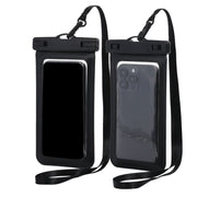 スマホ用防水ケース スマートフォン用 ネックストラップ付き 首掛け クリア 透明 海水浴 プール マリンスポーツ アウトドア
