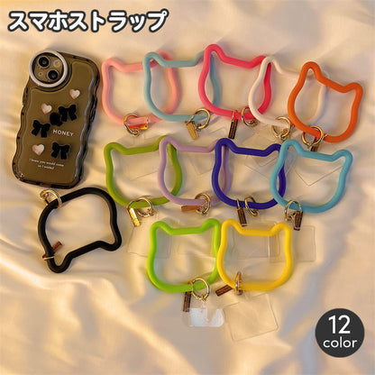 スマホストラップ リングストラップ 単品 1個 ホルダー付き ハンドストラップ 商品画像