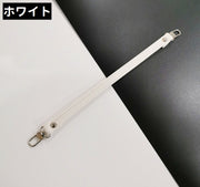 バッグストラップ レディース 女性 30cm 黒 白 ピンク ローズ色 レザー調 フェイクレザー PU シンプル 手芸 ハンドメイド DIY 手作り バッグ 持ち手 取り付け 付け替え