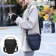 カメラバッグ 一眼レフ用 カメラケース ファスナー ハンドストラップ ショルダーストラップ 持ち手付き 肩掛け カメラ収納 レンズ収納 持ち運び シンプル