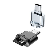 MicroSDカードリーダー TFカードリーダー Lightning microUSB USB Type-C 変換アダプター iPhone用 スマホ 外付け SDカード メモリーカード バックアップ