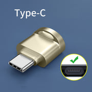 MicroSDカードリーダー TFカードリーダー Lightning microUSB USB Type-C 変換アダプター iPhone用 スマホ 外付け SDカード メモリーカード バックアップ