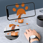 スマホスタンド 折りたたみ式 タブレットスタンド スマートフォンホルダー 卓上スタンド 肉球 持ち運び 360度回転 角度調整 軽量 縦置き 横置き 動画鑑賞