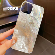 インナーシート iPhone用 同タイプ2枚セット 着せ替え インナー シート 背面 挟む 入れる iPhone13 iPhone14 iPhone15 iPhone16 簡単装着 おしゃれ かわいい キラキラ