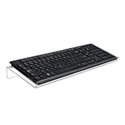 キーボードスタンド キーボードホルダー 台 傾斜 斜め 角度 アクリル 透明 クリア オフィス デスク PC アクセサリー 便利