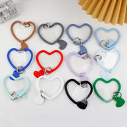 リストストラップ スマホストラップ 携帯ストラップ レディース 女性 スマホ関連雑貨 スマホ用品 スマホ用アクセサリー 落下防止 ハート リング 無地 ブラック ホワイト レッド ブルー シンプル カジュアル ポップ おしゃれ 可愛い キュート ガーリー フェミニン お揃い ペアルック