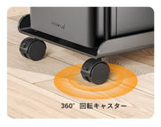 CPUスタンド デスクトップPCラック パソコンスタンド PCスタンド キャスター付き デスク下収納 主機台 熱対策