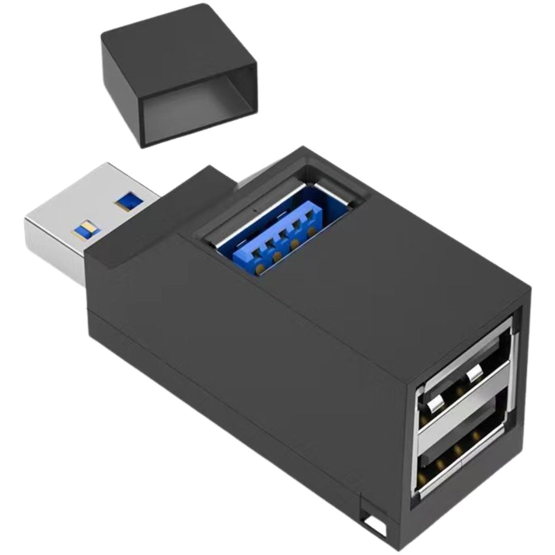 USBハブ 3ポート USB3.0 USBポート HUB パソコン データ転送 充電 外付け コンパクト シンプル 携帯 ミニサイズ パソコン周辺機器