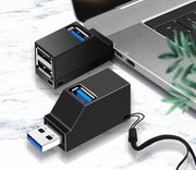 USBハブ 3ポート USB3.0 USBポート HUB パソコン データ転送 充電 外付け コンパクト シンプル 携帯 ミニサイズ パソコン周辺機器