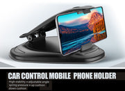 スマホホルダー スマホスタンド 携帯ホルダー 車載 車用 クリップ式 開閉式 粘着式 取付簡単 ダッシュボード 横置き ブラック