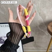 スマホストラップ 携帯ストラップ ハンドストラップ スマホアクセサリー 丸紐 ひも ロープ風 かわいい 手首 落下防止 紛失防止 スマートフォン 携帯電話 カラバリ豊富