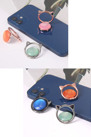 ホールドリング 単品 1個 スマホ用 スマホリング スマホアクセサリー 猫 ネコ スマホスタンド スマートフォン 落下防止 カラバリ豊富 可愛い シンプル キュート お洒落 便利