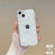 iPhone用ケース iPhone用カバー スマホケース スマホカバー ホロフィルム ホログラム 蝶 立体 3D 透明 クリア 落下 保護 傷防止 耐衝撃 衝撃吸収 アイフォン かわいい おしゃれ