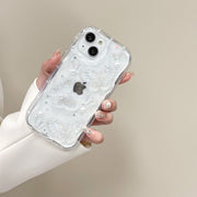 iPhone用ケース iPhone用カバー スマホケース スマホカバー ホロフィルム ホログラム 蝶 立体 3D 透明 クリア 落下 保護 傷防止 耐衝撃 衝撃吸収 アイフォン かわいい おしゃれ