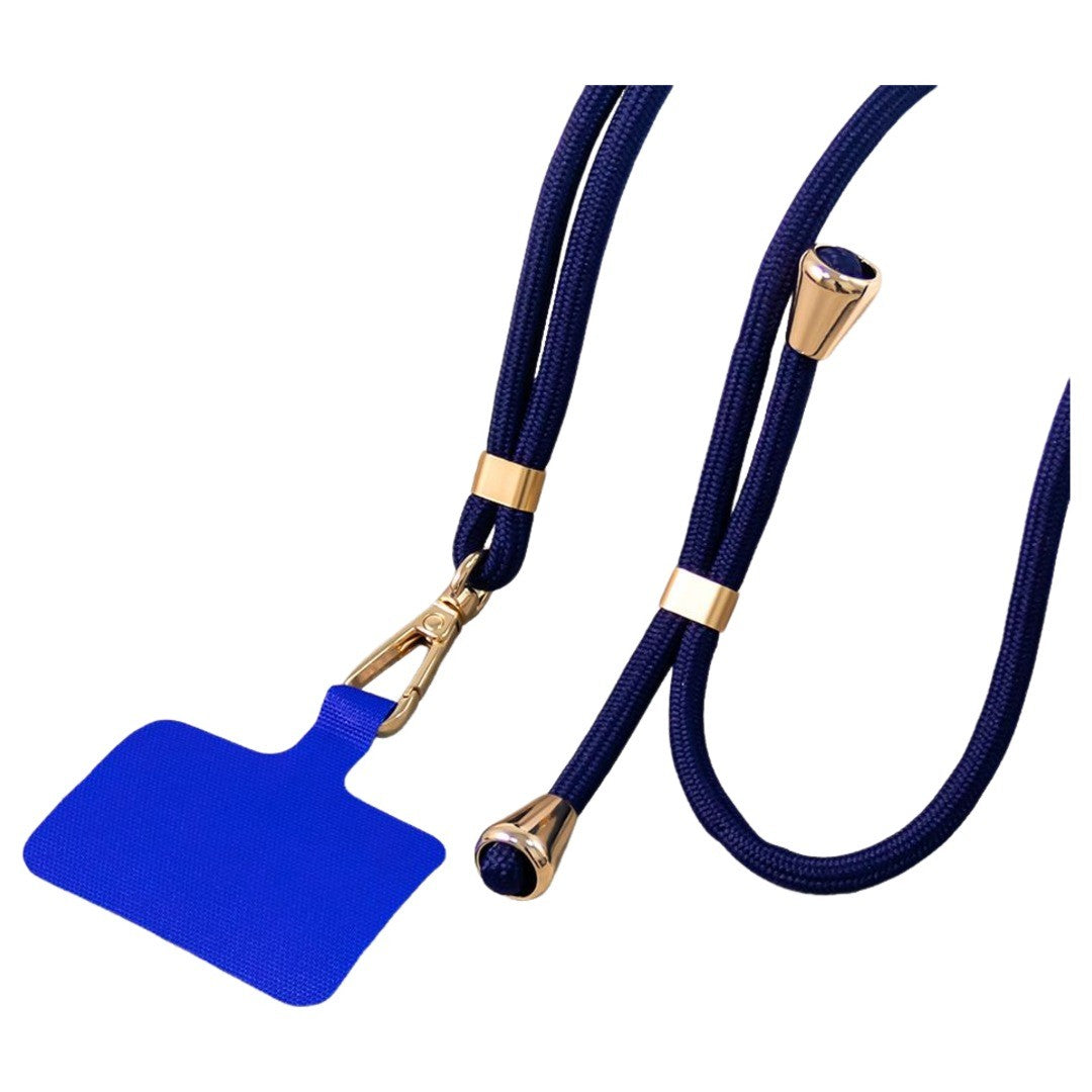 ネックストラップ スマホストラップ ストラップホルダー付き ロング 首掛け 肩掛け 斜め掛け 紐 落下防止 紛失防止 挟むだけ 簡単装着 携帯ストラップ スマホアクセサリー
