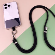 ネックストラップ ネックホルダー スマホストラップ ショルダーストラップ スマートフォンホルダー 肩掛け 斜め掛け 長さ調節可 落下予防 紛失防止 無地 シンプル ケースに挟むだけ スマホアクセサリー