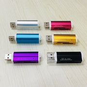 ポータブルカードリーダー 4in1 USB2.0 データ転送 スマホ タブレット MicroSD TFカード M2 MS MMC