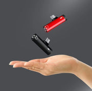 イヤホン変換アダプター 3.5mm USB タイプC Type-C 2in1 シンプル コンパクト 持ち運び 持ち歩き スマホ スマートフォン 携帯 充電 音楽鑑賞 アダプター