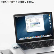 ポータブルカードリーダー MicroSDカードリーダー TFカード 2in1 USB2.0 高速データ転送 スマホ タブレット