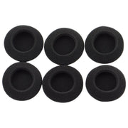ヘッドホン交換用 イヤーパッド 6枚セット 55mm 両耳 カバー クッション スポンジ イヤホン ヘッドフォン ブラック 黒色