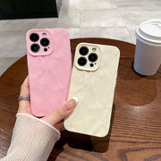 iPhoneケース iPhoneカバー スマホケース スマホカバー 3D 立体 凸凹 凹凸 でこぼこ 無地 単色 シンプル かわいい 落下 保護 傷防止 背面 アイフォン Apple アップル