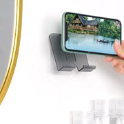 スマホスタンド スマホホルダー 粘着式 壁面 壁掛け スマートフォン用 縦置き 横置き 充電可能 携帯 取付簡単 動画鑑賞 スマホ立て