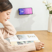 スマホスタンド スマホホルダー 粘着式 壁面 壁掛け スマートフォン用 縦置き 横置き 充電可能 携帯 取付簡単 動画鑑賞 スマホ立て