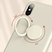 スマホリング スマホ用ホールドリング スマホ用アクセサリー スマホ関連雑貨 360度回転 粘着式 シールタイプ 丸形 ラウンド 円形 落下防止 スマホスタンド 無地 ブラック オフホワイト ピンク シンプル カジュアル 可愛い キュート おしゃれ