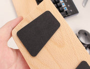 リストレスト マウス用 パームレスト 木製 サポート 事務用品 手首置き ナチュラル 滑り止め付き パソコン オフィス 仕事 在宅ワーク テレワーク 無地 シンプル PCゲーム PC作業