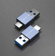 変換アダプター Type-C to Type-A L字型 ストレート型 USB3.0 コネクタ 充電 データ転送 PCアクセサリー コンパクト 持ち運び ポータブル スマートフォン 携帯 タブレット