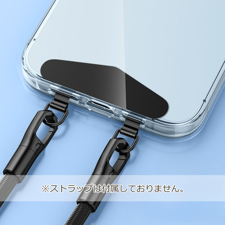 ストラップホルダー プレート 2口 2つ穴 スマホストラップ 薄型 商品画像2